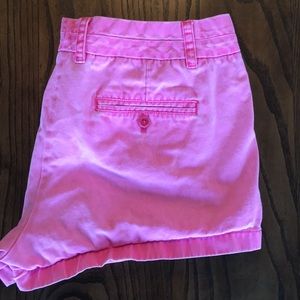 Pink J. Crew chino shorts. Size 12.